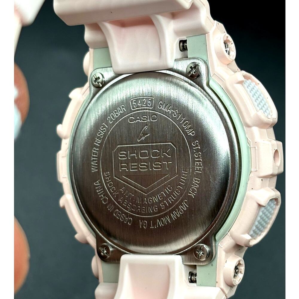 Casio G-Shock GMA-S110MP-4A1 Pink Analog Digital Women’s Watch NIBWT - Picture 11 of 17